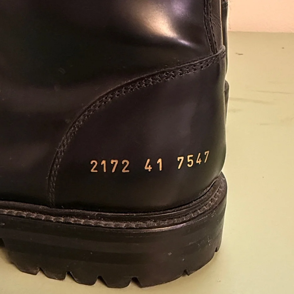 Common Project Black Leather Men's Boots - Picture 2 of 5